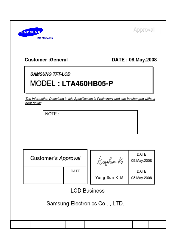 LTA460HB05-P