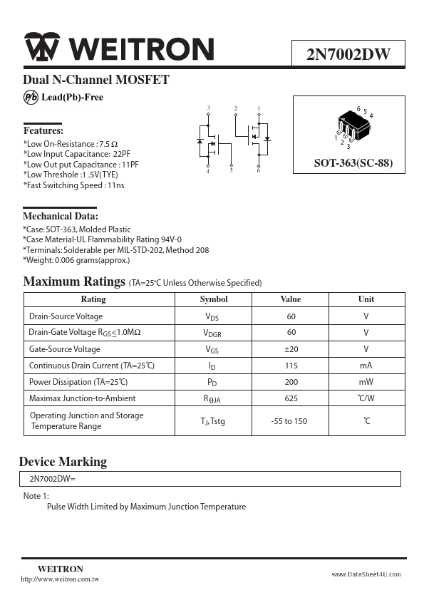 2N7002DW