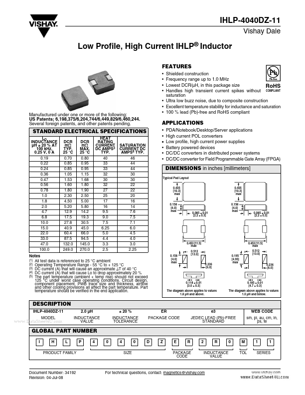 IHLP-4040DZ-11