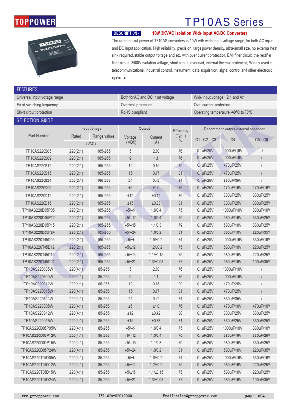 TP10AS220S09