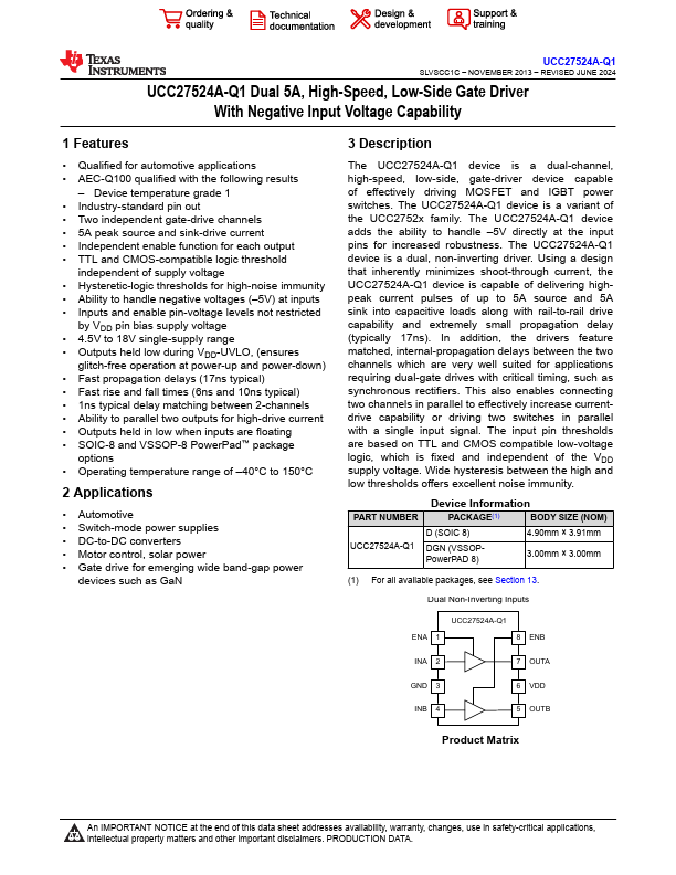 UCC27524A-Q1