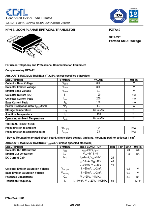 PZTA42