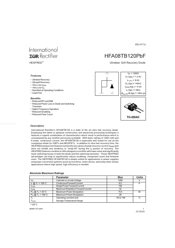 HFA08TB120PBF