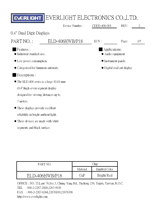 ELD-406HWB-P18