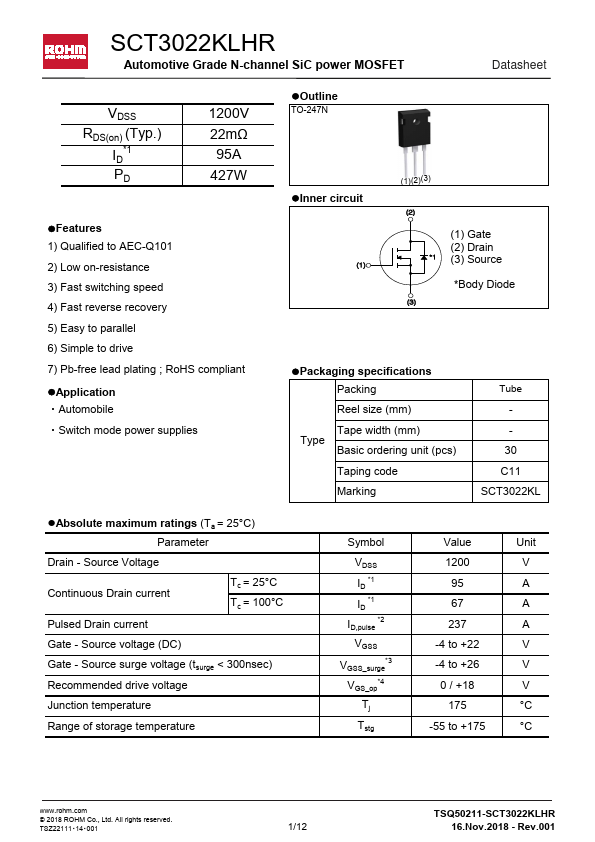 SCT3022KLHR