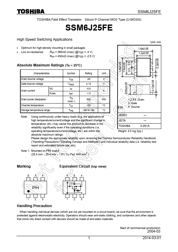 SSM6J25FE