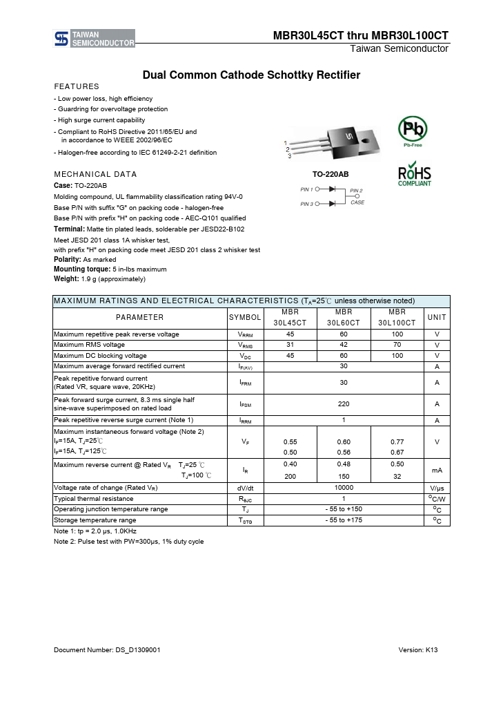 MBR30L60CT