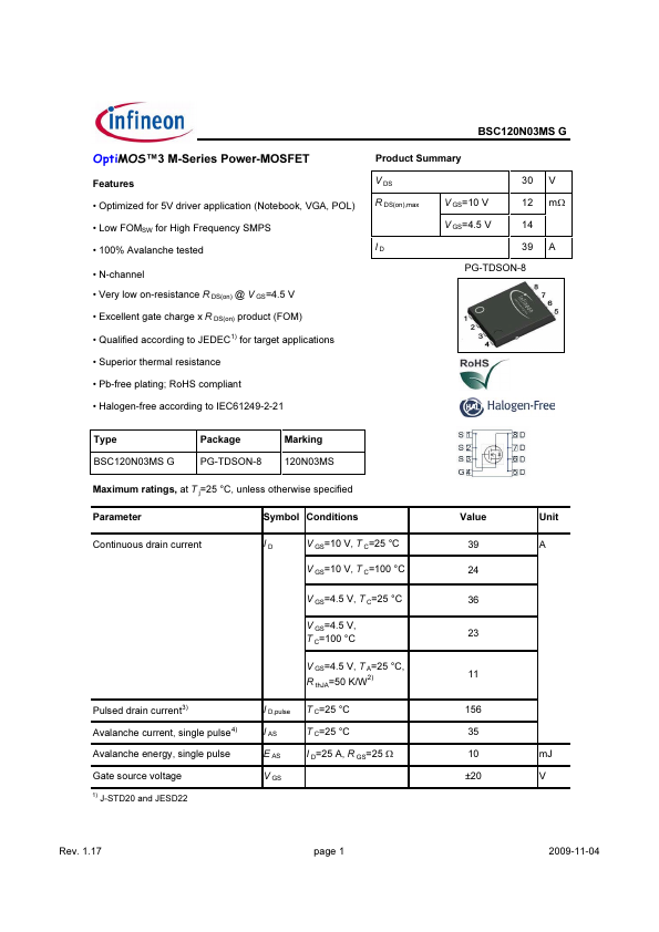 BSC120N03MSG