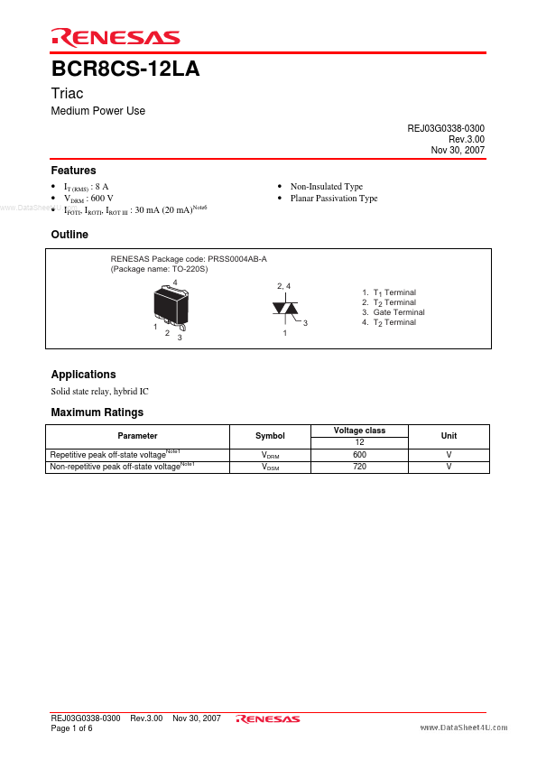 BCR8CS-12LA