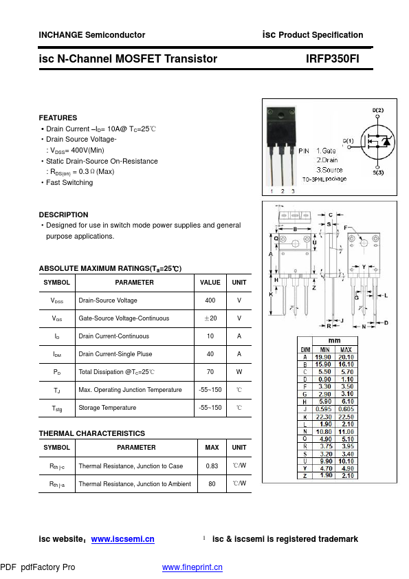 IRFP350FI