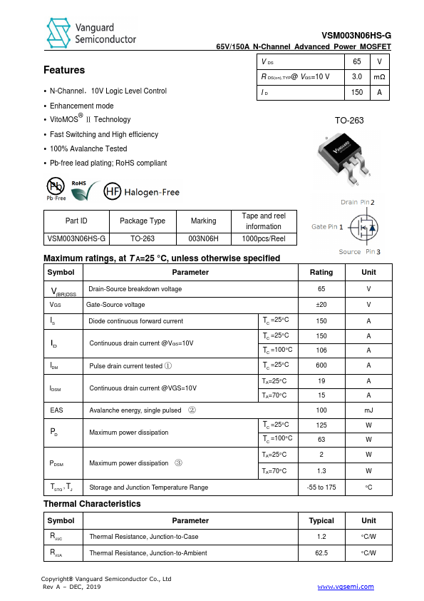 VSM003N06HS-G