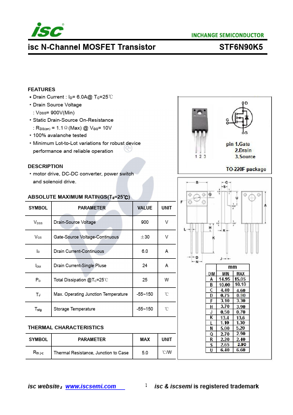 STF6N90K5