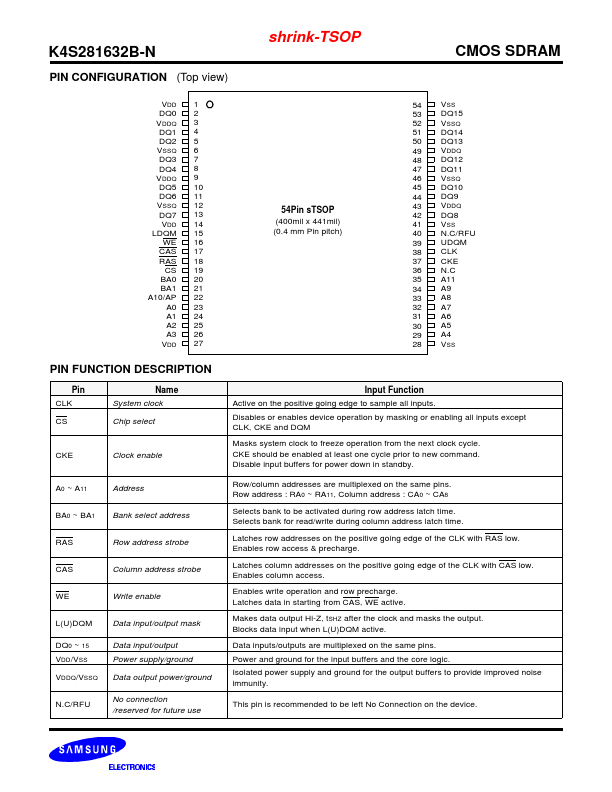 K4S281632B-N