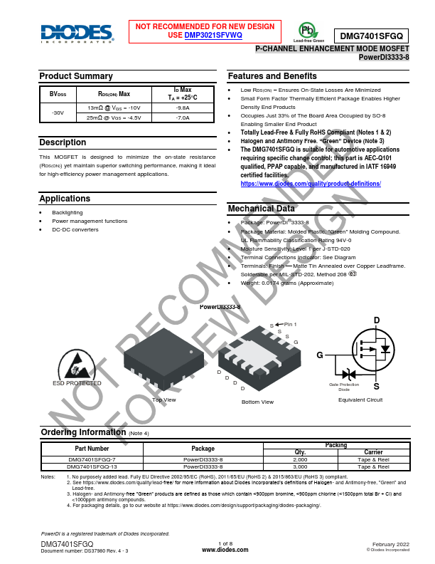 DMG7401SFGQ