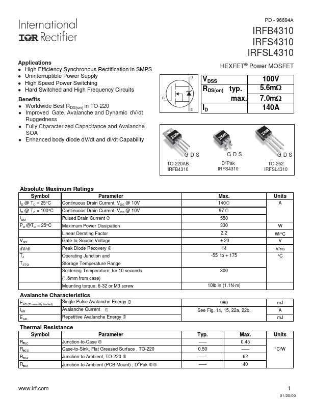 IRFS4310