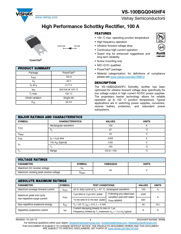 VS-100BGQ045HF4