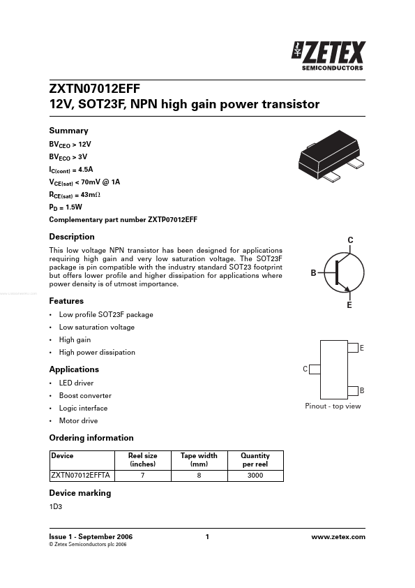 ZXTN07012EFF