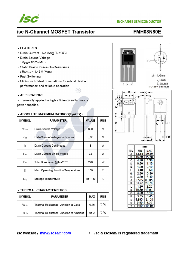 FMH08N80E