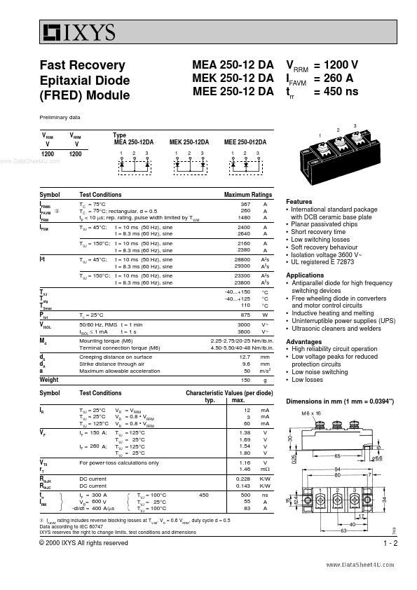 MEE250-12DA