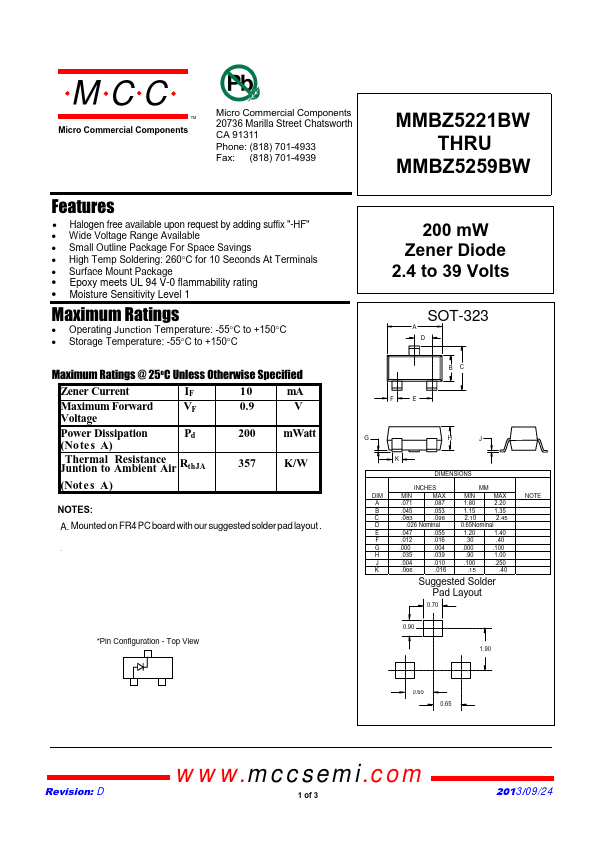 MMBZ5240BW