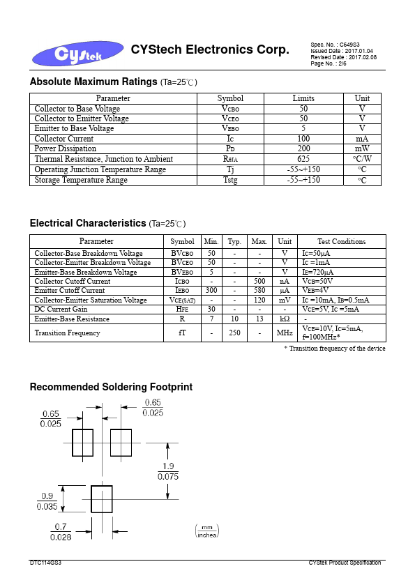 DTC114GS3