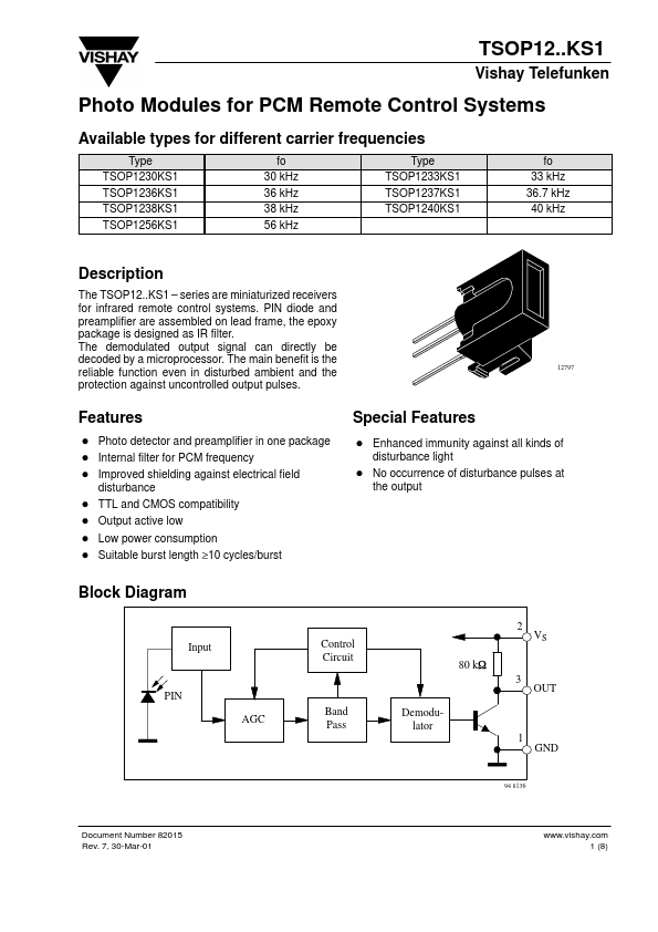 TSOP1256KS1