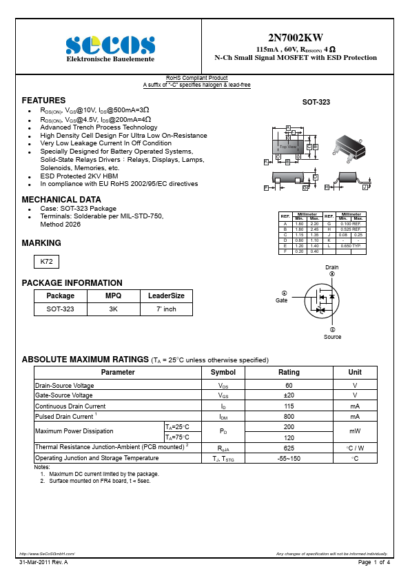 2N7002KW