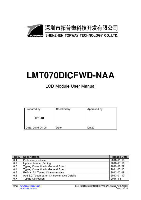 LMT070DICFWD-NAA