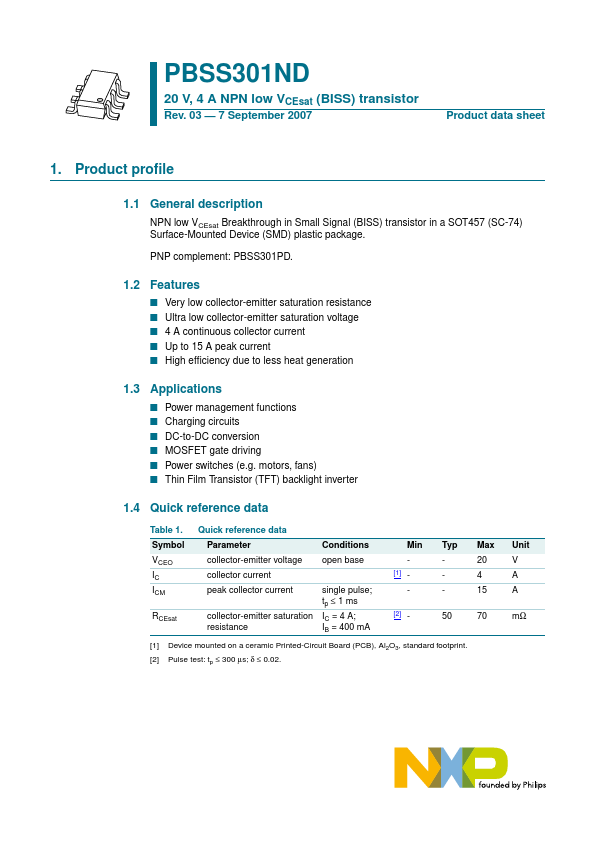 PBSS301ND