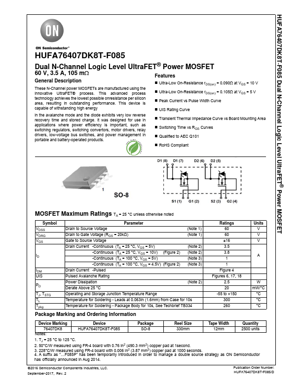 HUFA76407DK8T-F085