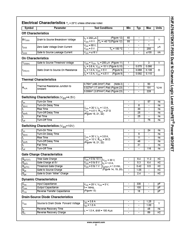 HUFA76407DK8T-F085