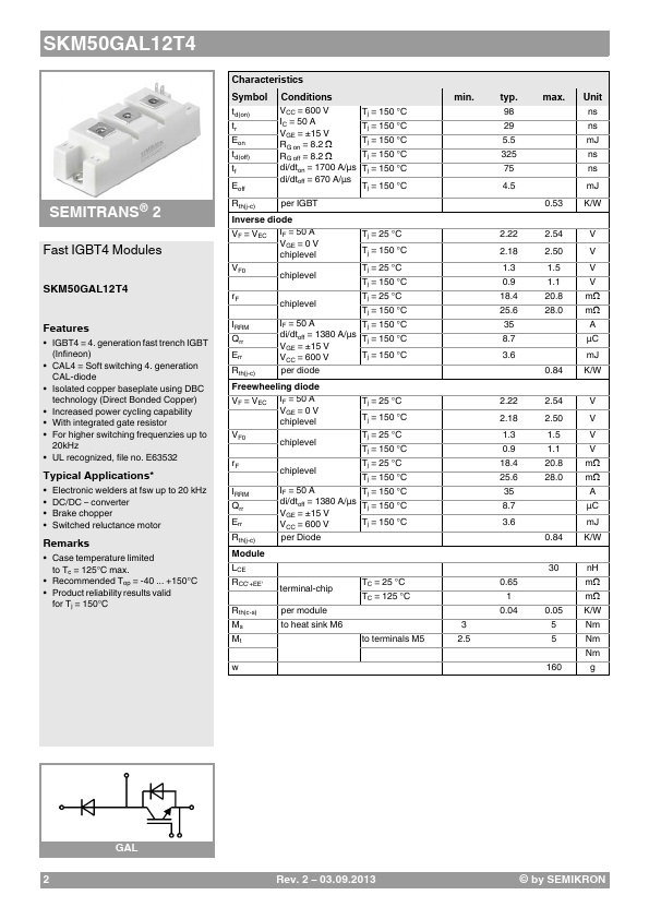 SKM50GAL12T4