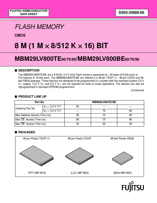 MBM29LV800TE