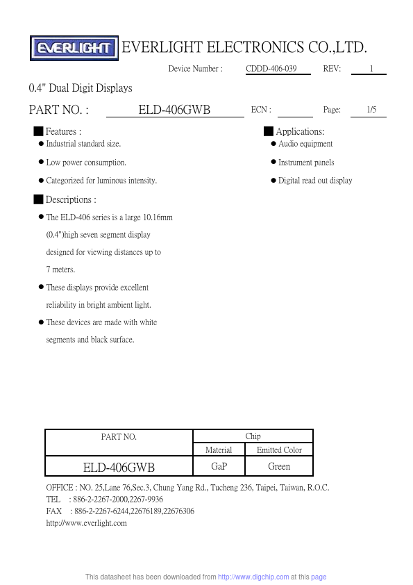 ELD-406GWB