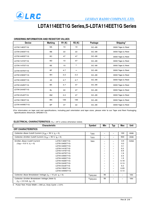 LDTA123EET1G