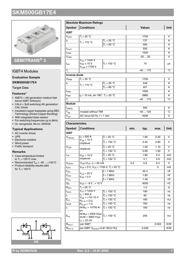 SKM500GB17E4