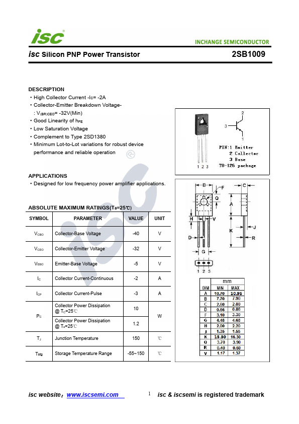 2SB1009