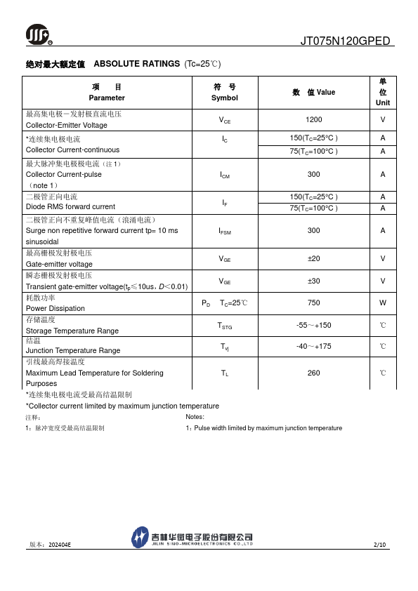 JT075N120GPED