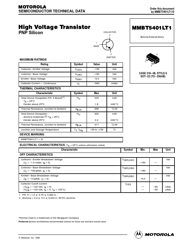 MMBT5401LT1