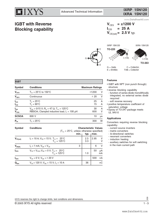 IXRP15N120