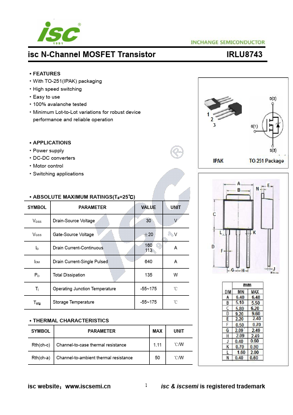 IRLU8743