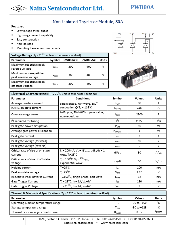 PWB80A