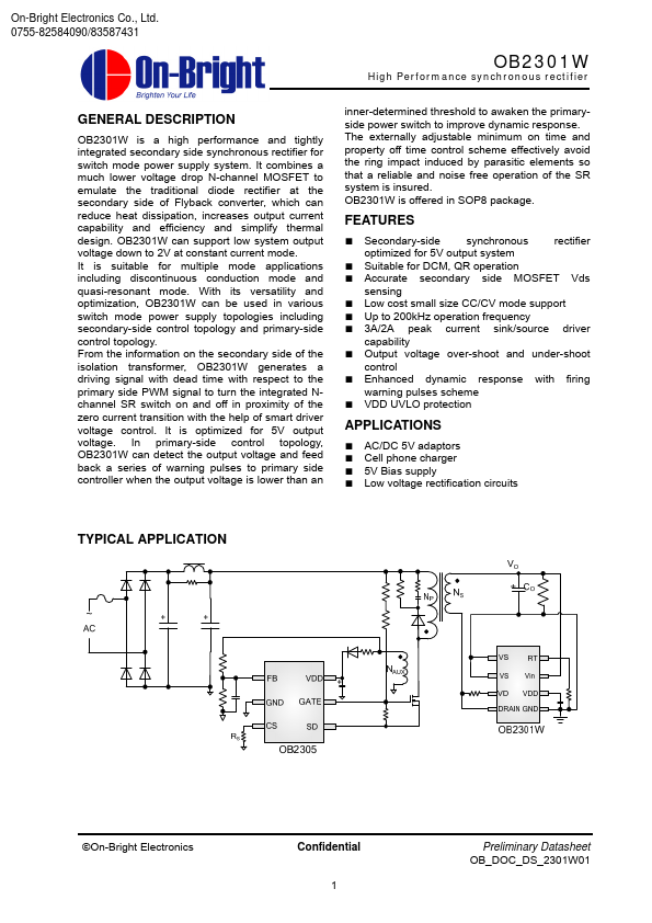 OB2301W