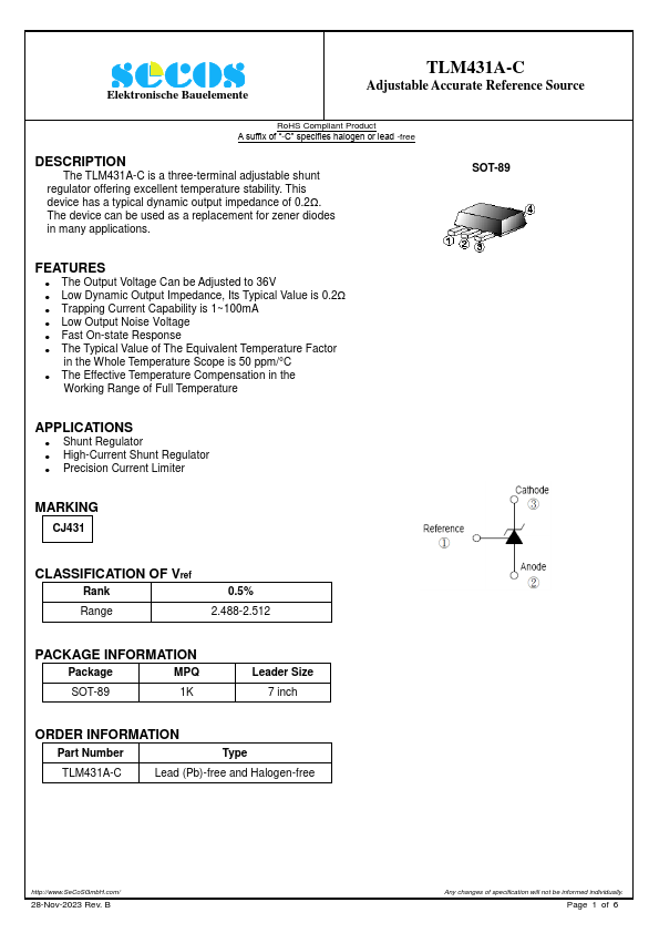 TLM431A-C