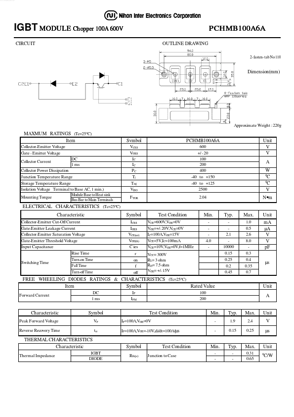 PCHMB100A6A