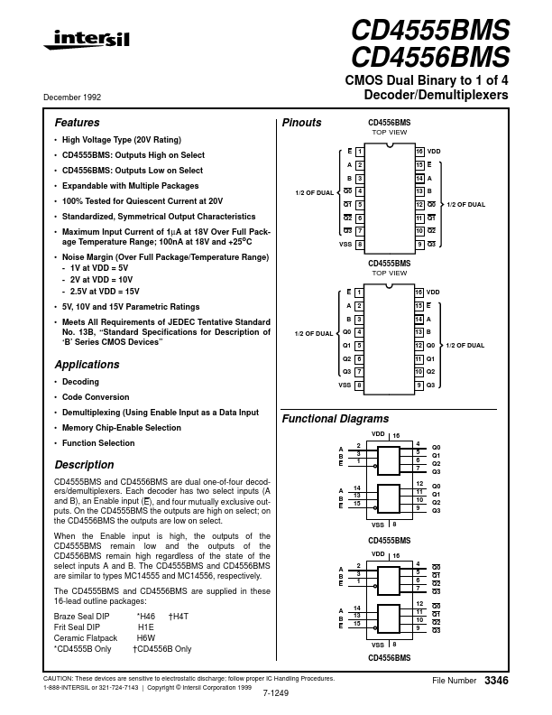 CD4556BMS