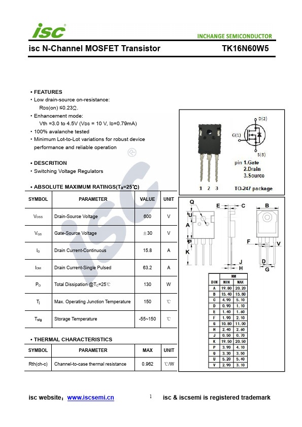 TK16N60W5