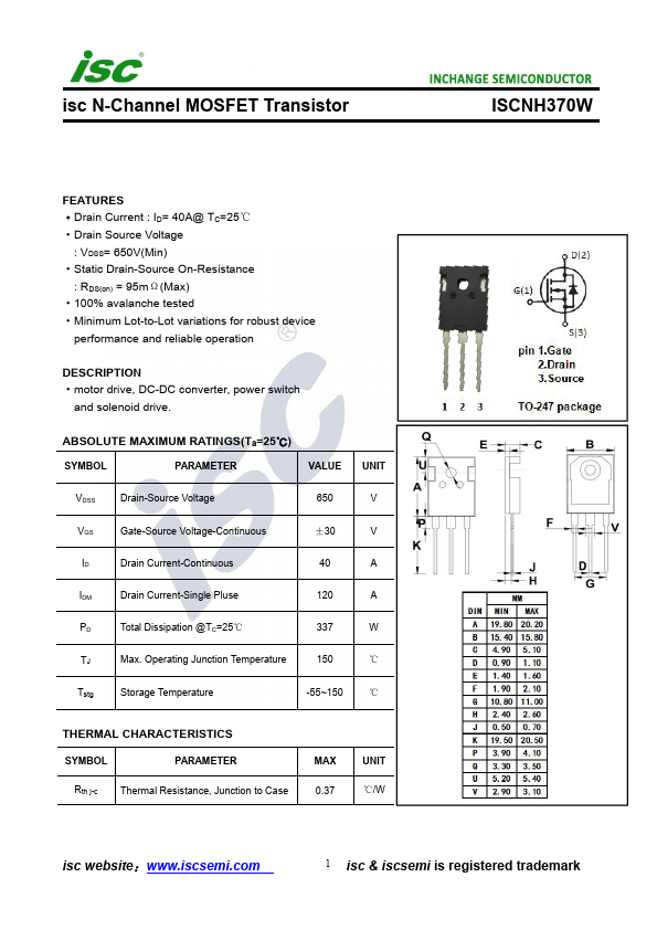 ISCNH370W