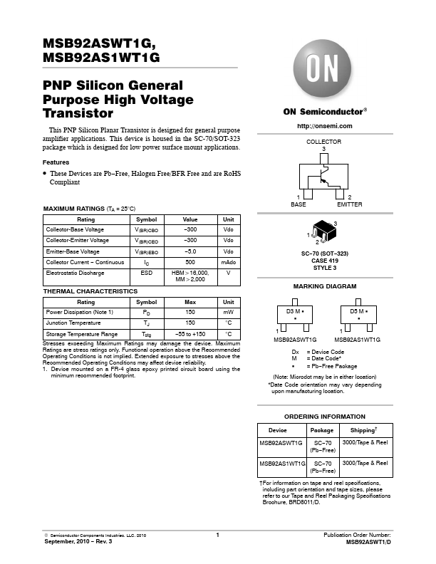 MSB92AS1WT1G