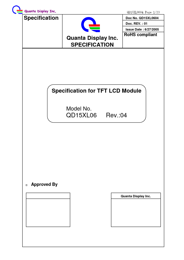 QD15XL06